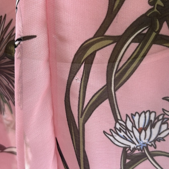 Boho Pink Chiffon Kimono - Picture 6 of 10